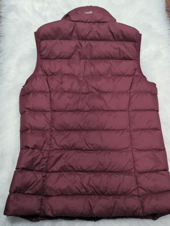 Eddie Bauer Utility CirrusLite Down Full Zip Vest Burgundy Women's Size Small - Picture 4 of 10